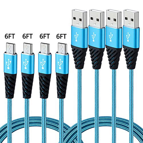 Bynccea Cell Phone Charger Cable Cord 3 Pack 1FT 3FT 6FT Nylon Braided USB Charge Cables Fast Charging Syncing Cords Compatible lPhone Xs Max XR X 8 8 Plus 7 7 Plus 6S 5 5S Plus SE Pad Dark Blue 